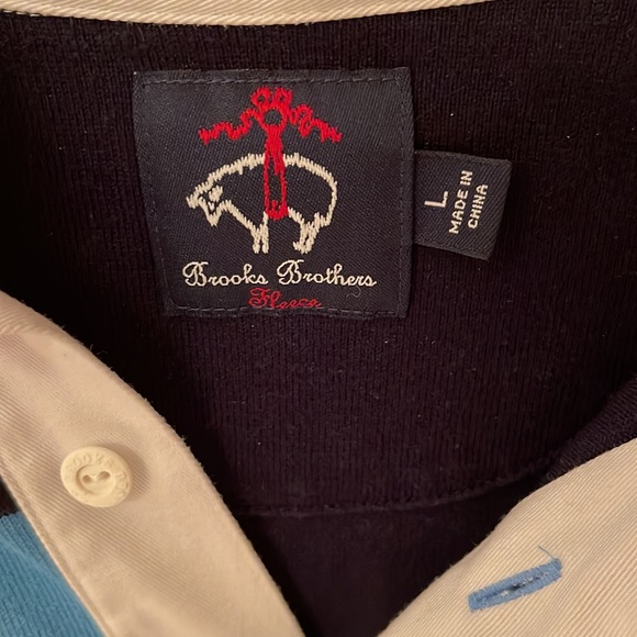 Brooks Brothers Fleece Boys Long Sleeve Shirt EUC Like New - Picture 2 of 6